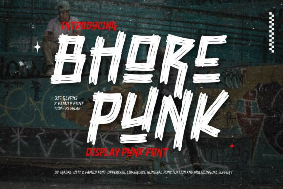Bhore Punk: A Bold Font for Editorial Design