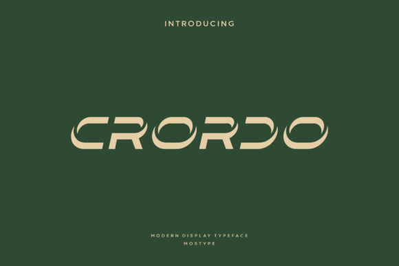 Crordo: A Modern Typeface for Bold Digital Branding