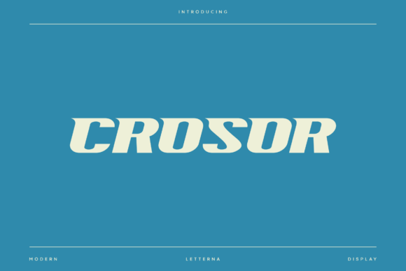 Crosor: A Bold Typeface for Dynamic Branding