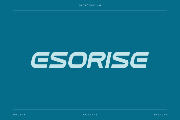 Esorise: The Future-Forward Font for Crafters and Designers