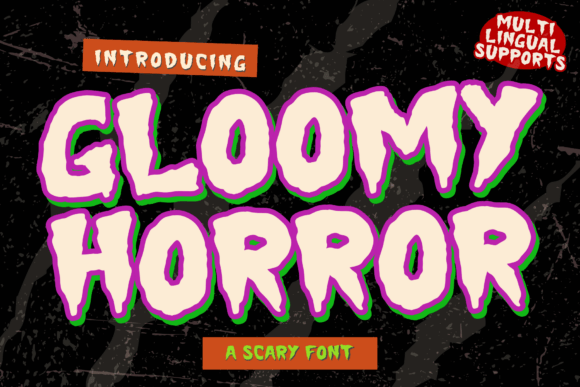 Gloomy Horror: A Font That Adds Character to Your Brand