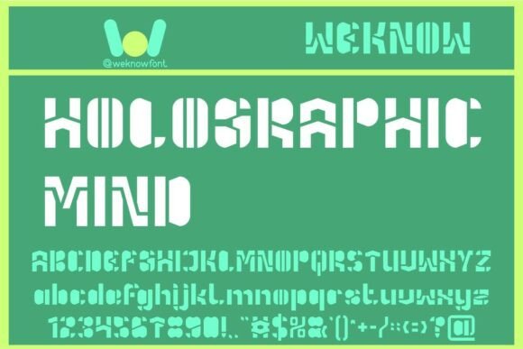 Holographic Mind: A Typeface That Transforms Your Craft