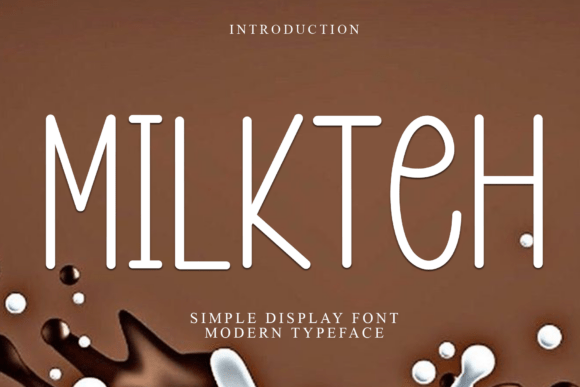 Milkteh: A Festive Font for Digital Branding and Web Design