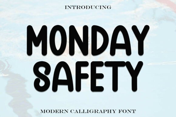 Monday Safety: A Friendly Display Font for Crafters and Product Creators