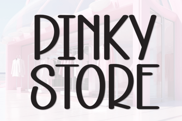 Pinky Store: A Warm Display Font for Editorial Design