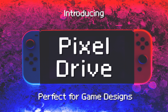 Pixel Drive: A Retro Font for Crafters and Product Creators