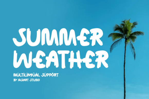 Summer Weather: A Vibrant Display Font for Editorial Design
