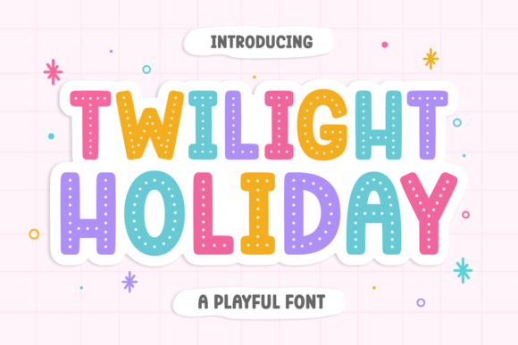 Twilight Holiday: A Playful Display Font for Editorial Design