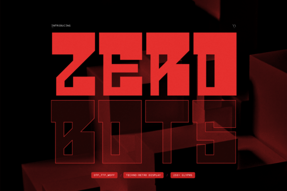 Zero Bots: A Bold Font for Modern Branding